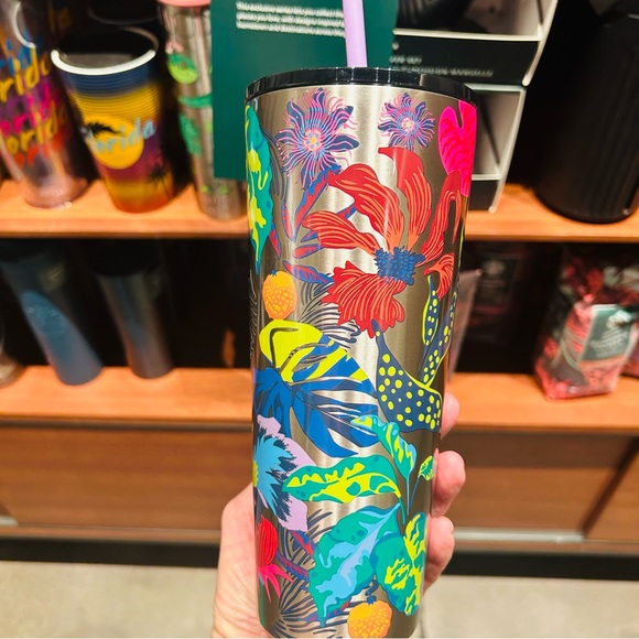 Starbuck Floral Stainless Steel Cup Immersive Insulated Tumbler Venti New 2023 - Picture 8 of 16